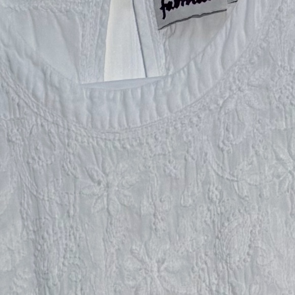 Fabindia White Embroidered Dress - Picture 1 of 5